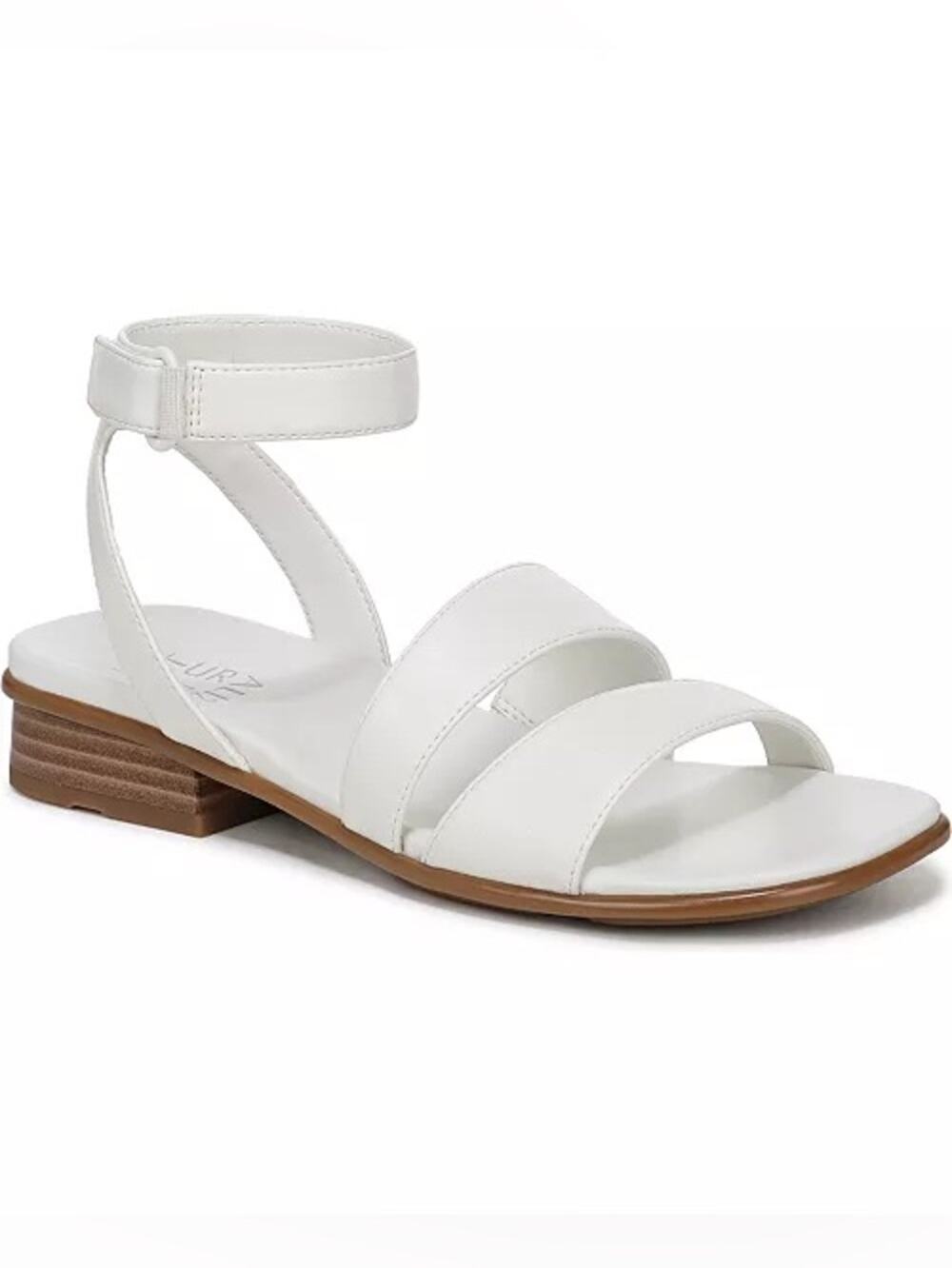 Naturalizer Effie Square Toe Block Heel Flat Sandals Size 11M